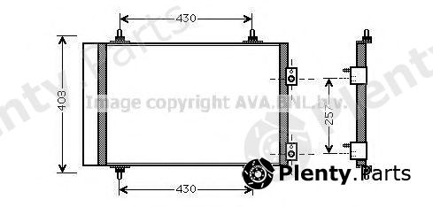  AVA QUALITY COOLING part CNA5240D Condenser, air conditioning