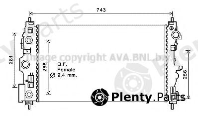  AVA QUALITY COOLING part CT2046 Radiator, engine cooling
