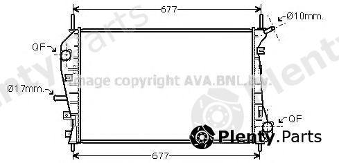  AVA QUALITY COOLING part FD2376 Radiator, engine cooling