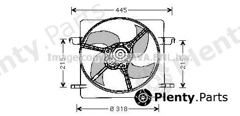  AVA QUALITY COOLING part FD7516 Fan, radiator