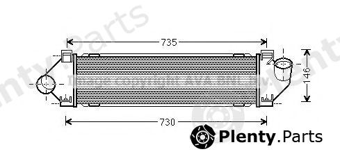  AVA QUALITY COOLING part FDA4480 Intercooler, charger