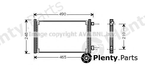  AVA QUALITY COOLING part FT5223 Condenser, air conditioning