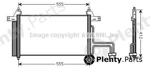  AVA QUALITY COOLING part FT5253D Condenser, air conditioning