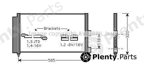  AVA QUALITY COOLING part FT5289D Condenser, air conditioning