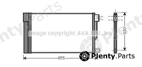  AVA QUALITY COOLING part FTA5314D Condenser, air conditioning