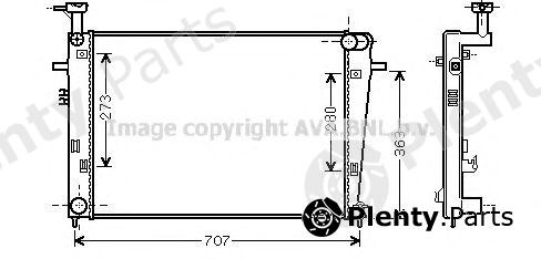  AVA QUALITY COOLING part HY2275 Radiator, engine cooling