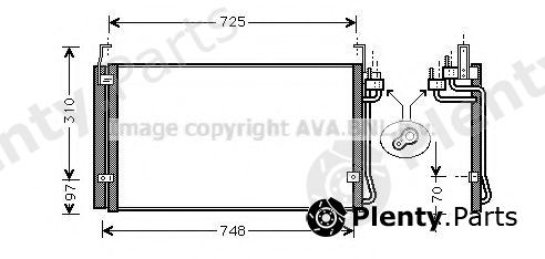  AVA QUALITY COOLING part HY5071D Condenser, air conditioning