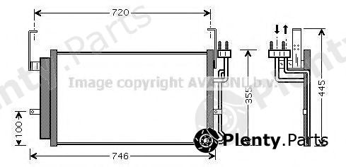  AVA QUALITY COOLING part HY5084D Condenser, air conditioning