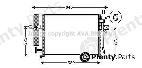  AVA QUALITY COOLING part HY5090D Condenser, air conditioning