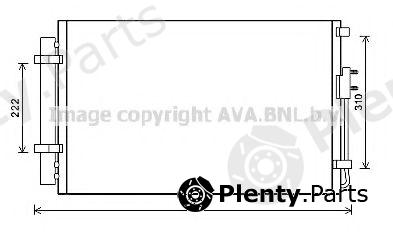  AVA QUALITY COOLING part HY5344D Condenser, air conditioning