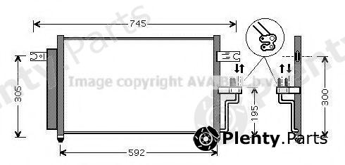  AVA QUALITY COOLING part HYA5082D Condenser, air conditioning
