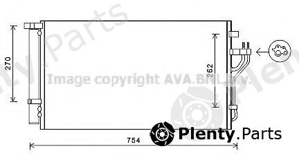  AVA QUALITY COOLING part HYA5279D Condenser, air conditioning