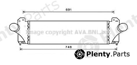  AVA QUALITY COOLING part IV4129 Intercooler, charger