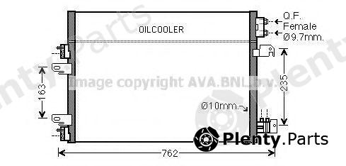  AVA QUALITY COOLING part JE5060D Condenser, air conditioning