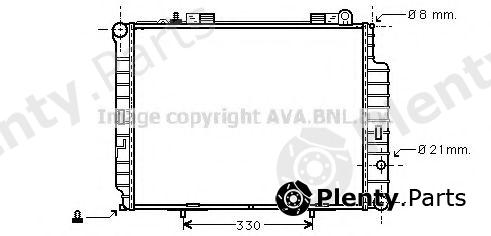  AVA QUALITY COOLING part MSA2302 Radiator, engine cooling