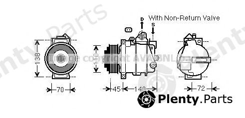 AVA QUALITY COOLING part MSAK568 Compressor, air conditioning
