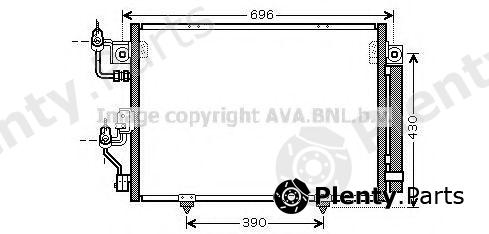  AVA QUALITY COOLING part MT5191D Condenser, air conditioning