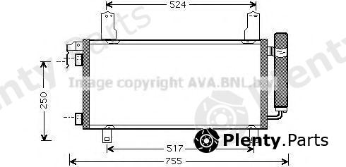  AVA QUALITY COOLING part MZ5157D Condenser, air conditioning