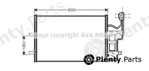  AVA QUALITY COOLING part MZ5184D Condenser, air conditioning