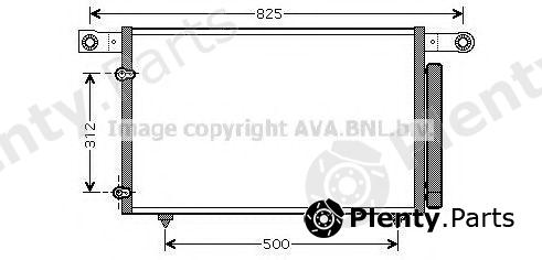  AVA QUALITY COOLING part MZ5196D Condenser, air conditioning