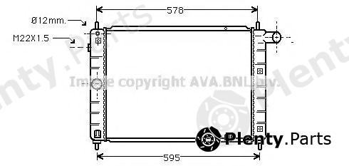  AVA QUALITY COOLING part OL2122 Radiator, engine cooling