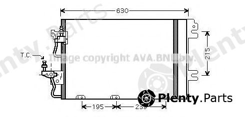  AVA QUALITY COOLING part OL5366D Condenser, air conditioning