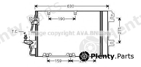  AVA QUALITY COOLING part OL5367D Condenser, air conditioning