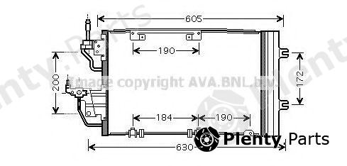  AVA QUALITY COOLING part OL5454D Condenser, air conditioning