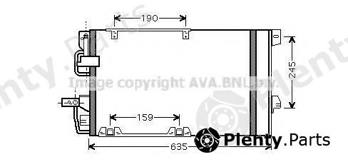  AVA QUALITY COOLING part OLA5326D Condenser, air conditioning