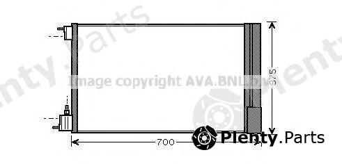  AVA QUALITY COOLING part OLA5478D Condenser, air conditioning