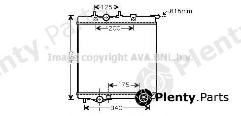  AVA QUALITY COOLING part PEA2298 Radiator, engine cooling