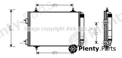  AVA QUALITY COOLING part PEA5209D Condenser, air conditioning