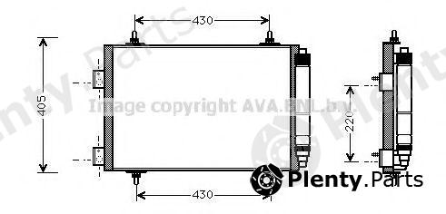  AVA QUALITY COOLING part PEA5215D Condenser, air conditioning