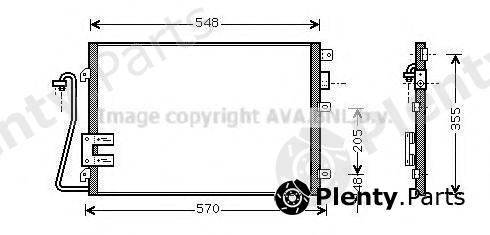  AVA QUALITY COOLING part RT5376D Condenser, air conditioning