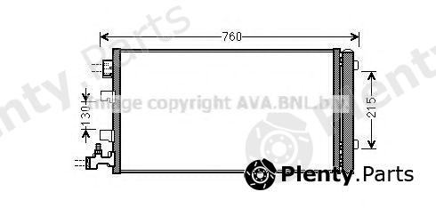  AVA QUALITY COOLING part RTA5449D Condenser, air conditioning