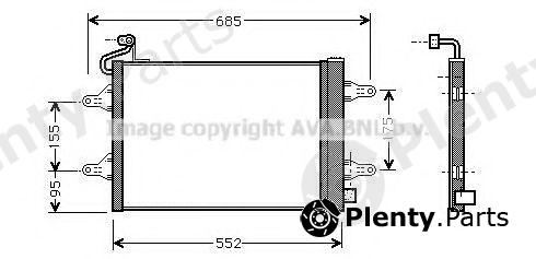  AVA QUALITY COOLING part SAA5007D Condenser, air conditioning
