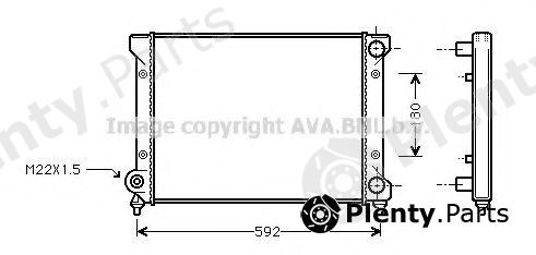  AVA QUALITY COOLING part STA2033 Radiator, engine cooling
