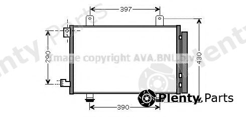  AVA QUALITY COOLING part SZ5090D Condenser, air conditioning