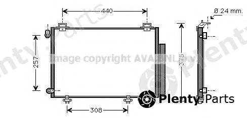  AVA QUALITY COOLING part TO5267D Condenser, air conditioning