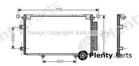  AVA QUALITY COOLING part TO5319D Condenser, air conditioning