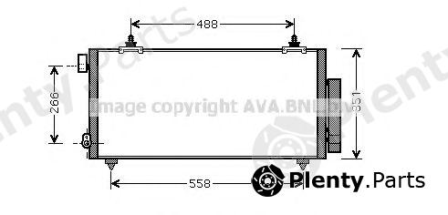  AVA QUALITY COOLING part TO5381D Condenser, air conditioning