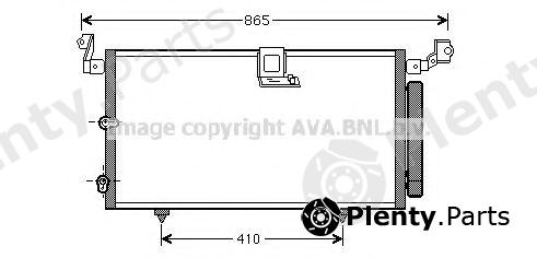  AVA QUALITY COOLING part TO5384D Condenser, air conditioning