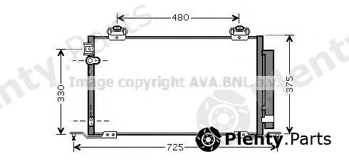  AVA QUALITY COOLING part TO5393D Condenser, air conditioning