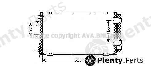  AVA QUALITY COOLING part TO5395D Condenser, air conditioning