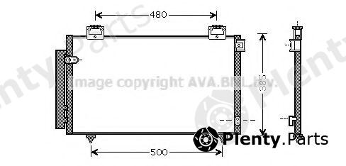  AVA QUALITY COOLING part TO5408D Condenser, air conditioning