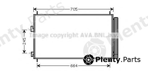  AVA QUALITY COOLING part TO5410D Condenser, air conditioning