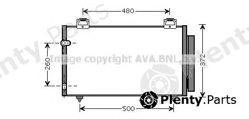  AVA QUALITY COOLING part TO5411D Condenser, air conditioning