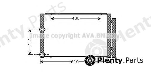  AVA QUALITY COOLING part TO5429D Condenser, air conditioning