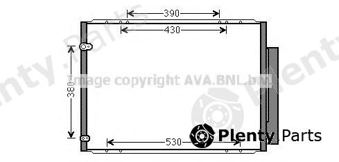  AVA QUALITY COOLING part TO5573D Condenser, air conditioning