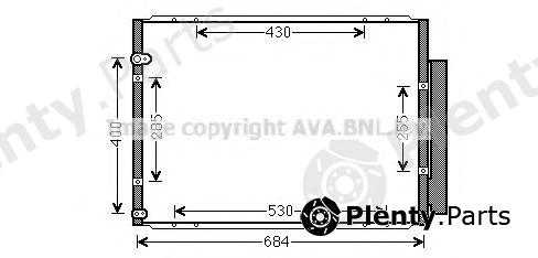  AVA QUALITY COOLING part TO5574D Condenser, air conditioning
